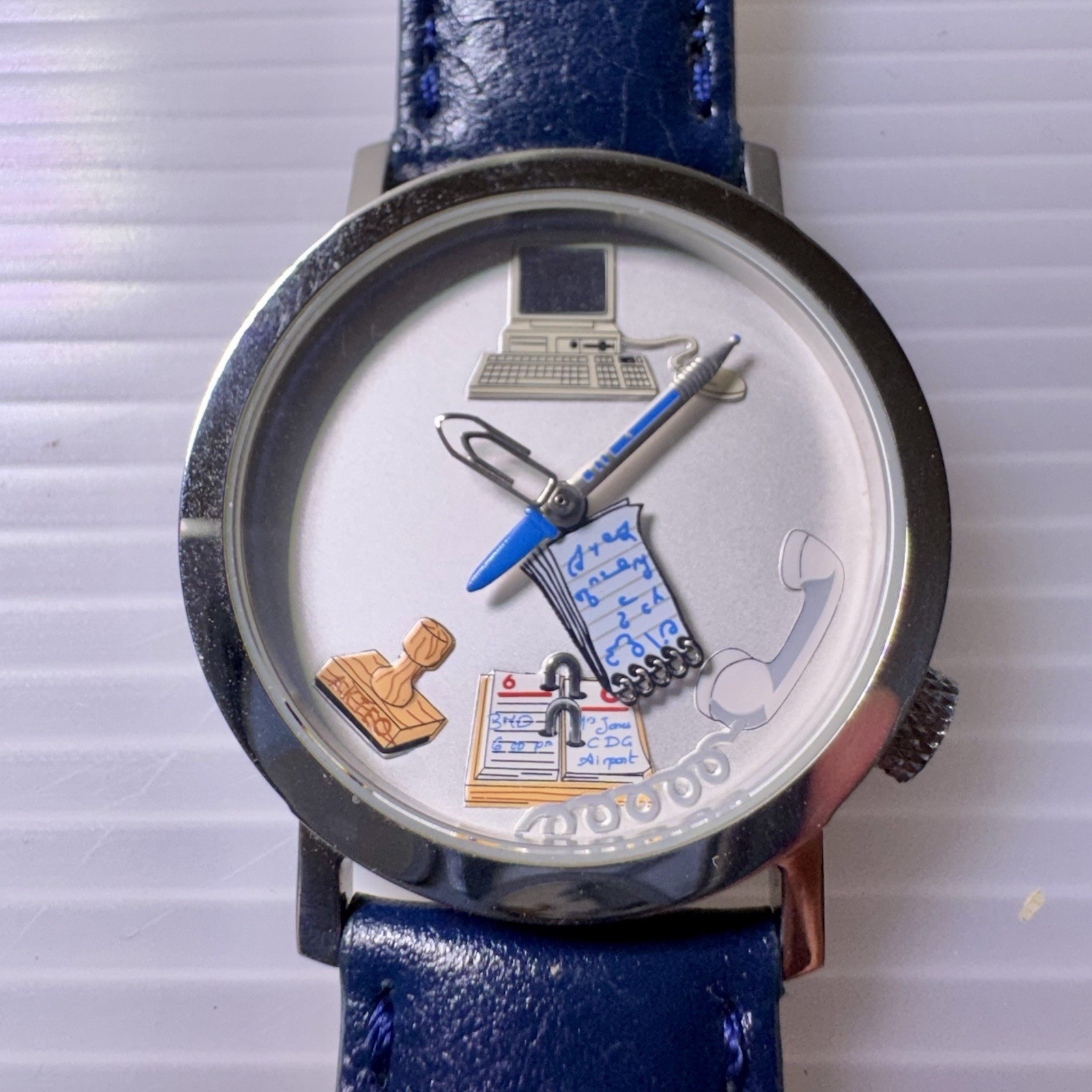 Vintage Akteo J.C Mareschal Unisex Watch 31mm Silver tone Office Supplies RARE Vintage Akteo J.C Mareschal Unisex Watch 31mm Silver tone Office Supplies RARE