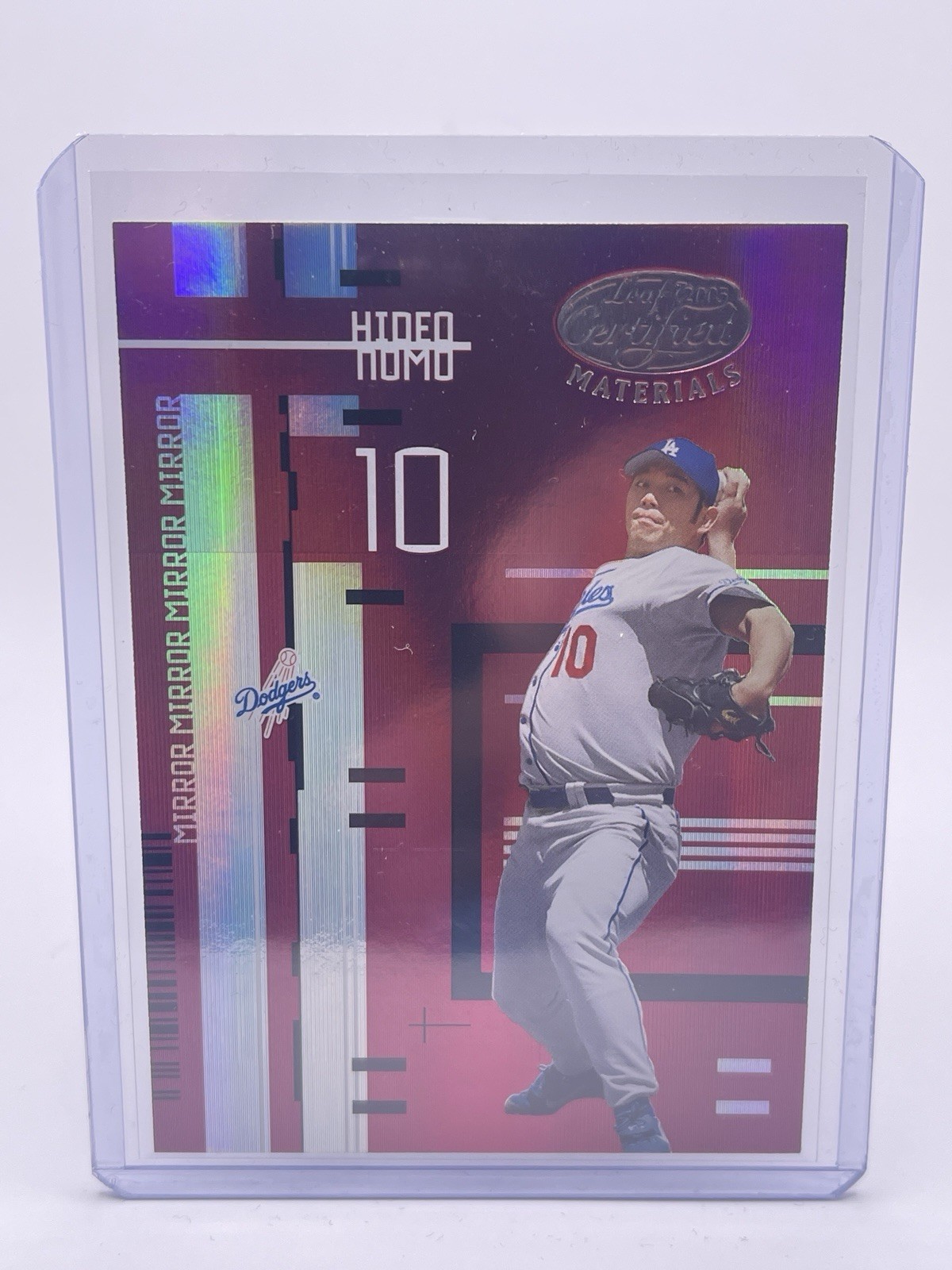 2005 Leaf Certified Materials - Hideo Nomo #48 Mirror Red /100 2005 Leaf Certified Materials - Hideo Nomo #48 Mirror Red /100