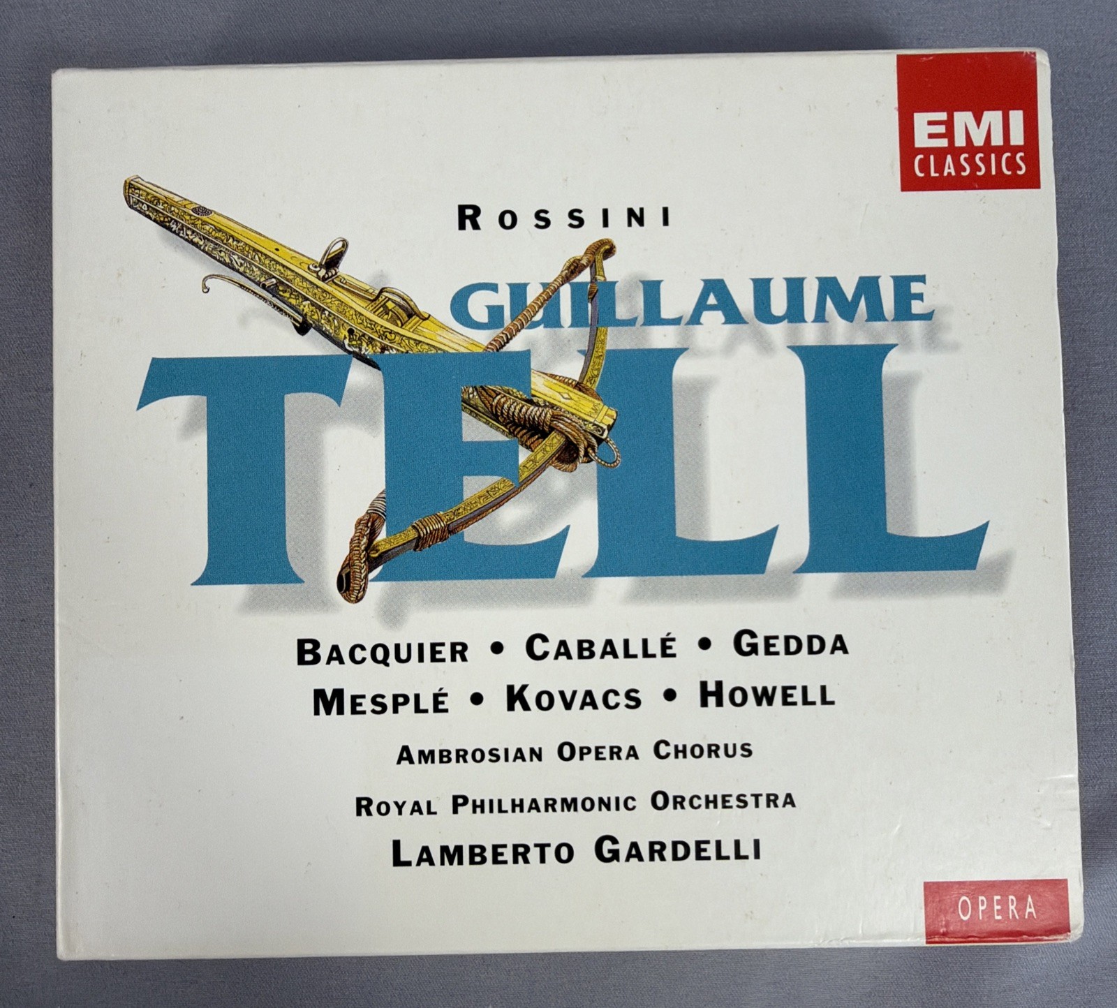 GIOACHINO ROSSINI LAMBERTO GARDELLI - Rossini: Guillaume Tell 4 CD Booklet 1995