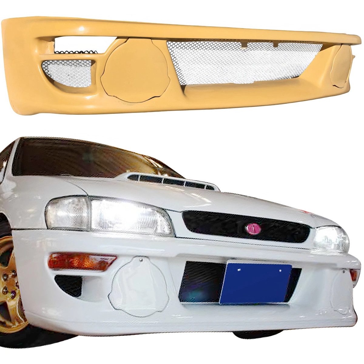 ModeloDrive FRP 22B WR Front Bumper /w Covers (GC8) 2/4/5dr for Impreza Subaru