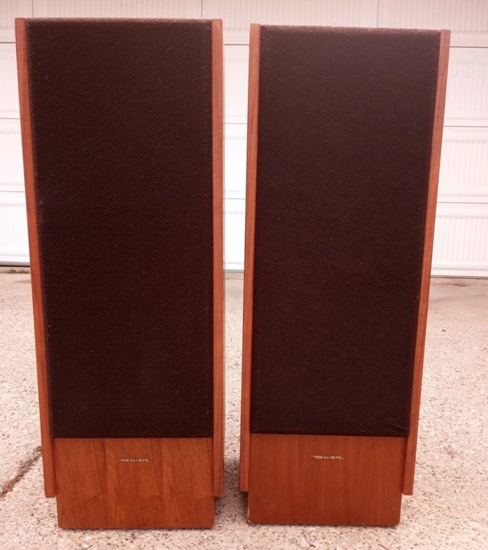 Vintage Realistic Optimus T-100 Speakers Tested And Working Read Description 
