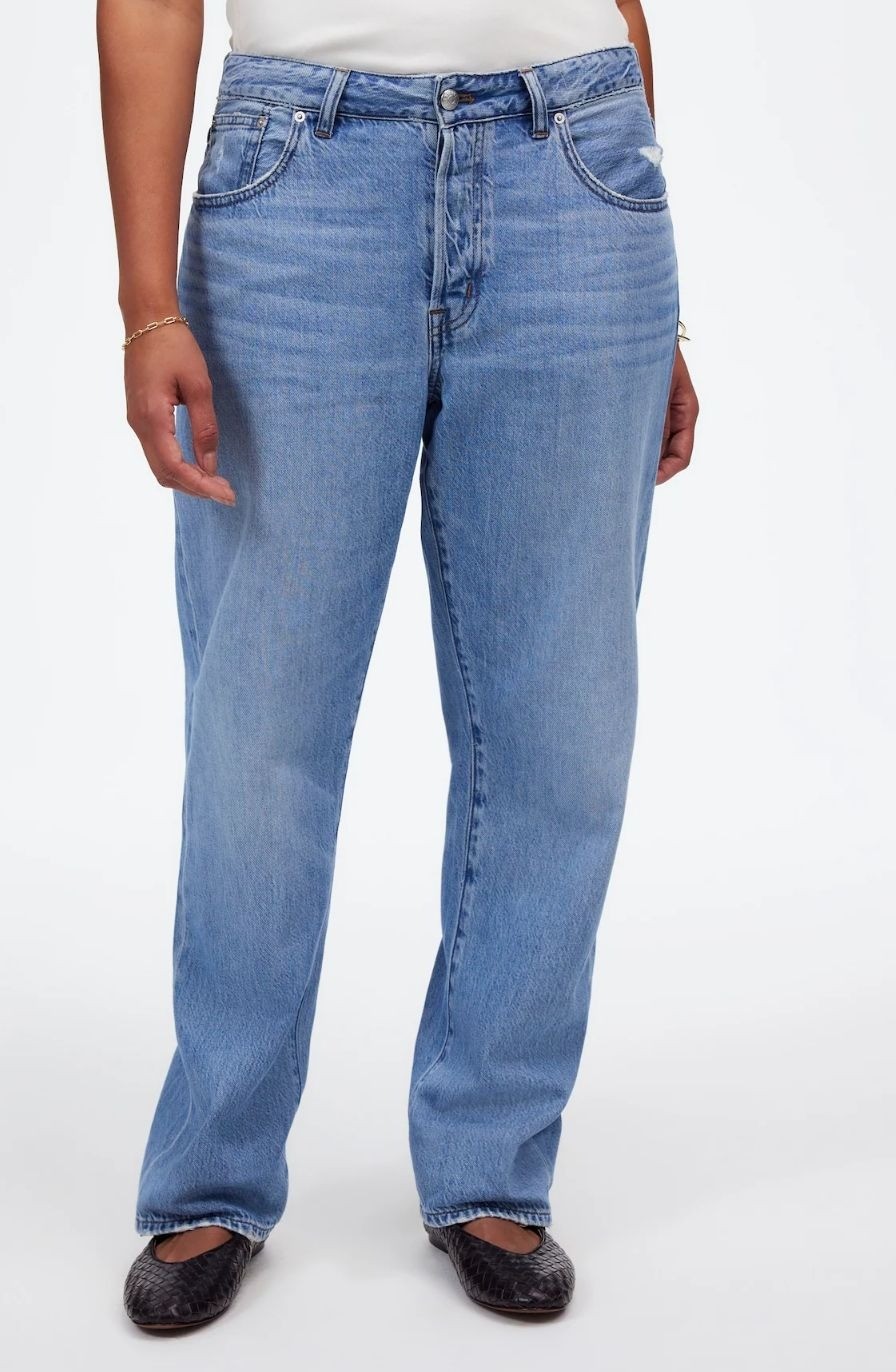 Madewell The Tall Curvy Dean Easy Straight Jeans Size 28T NWT NU385