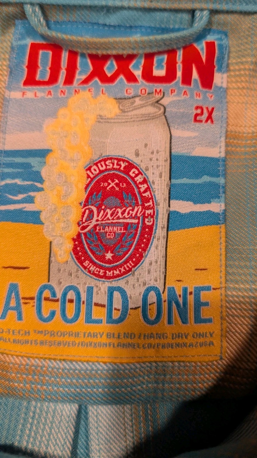 Dixxon Flannel Co. 2XL a Cold One Flannel Dixxon Flannel Co. 2XL a Cold One Flannel