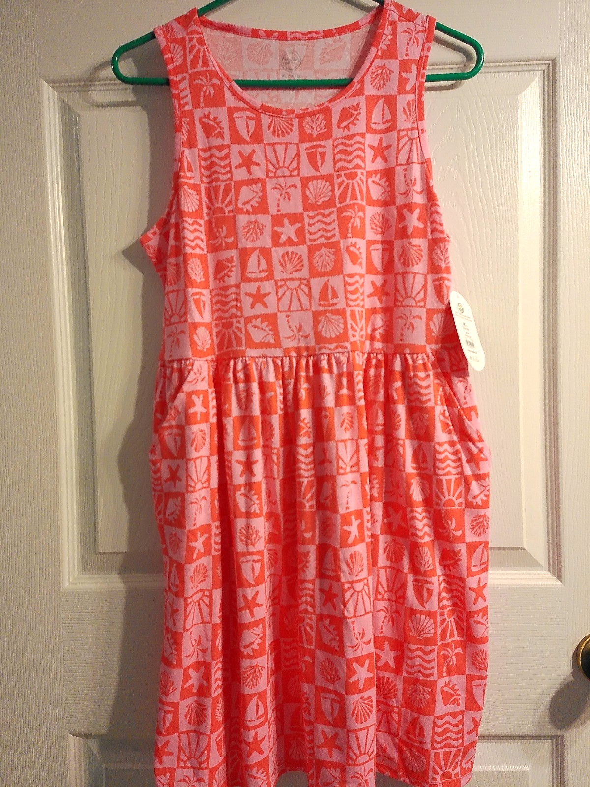 WONDER NATION GIRLS Multicolor Sundress with pockets Size XL 14-16 Plus NWT