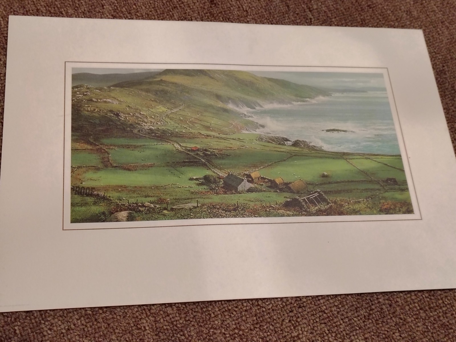 Peter Ellenshaw Lithograph PRINT PROOF Knockstooka from Hogs' Head Rare IRELAND Peter Ellenshaw Lithograph PRINT PROOF Knockstooka from Hogs' Head Rare IRELAND