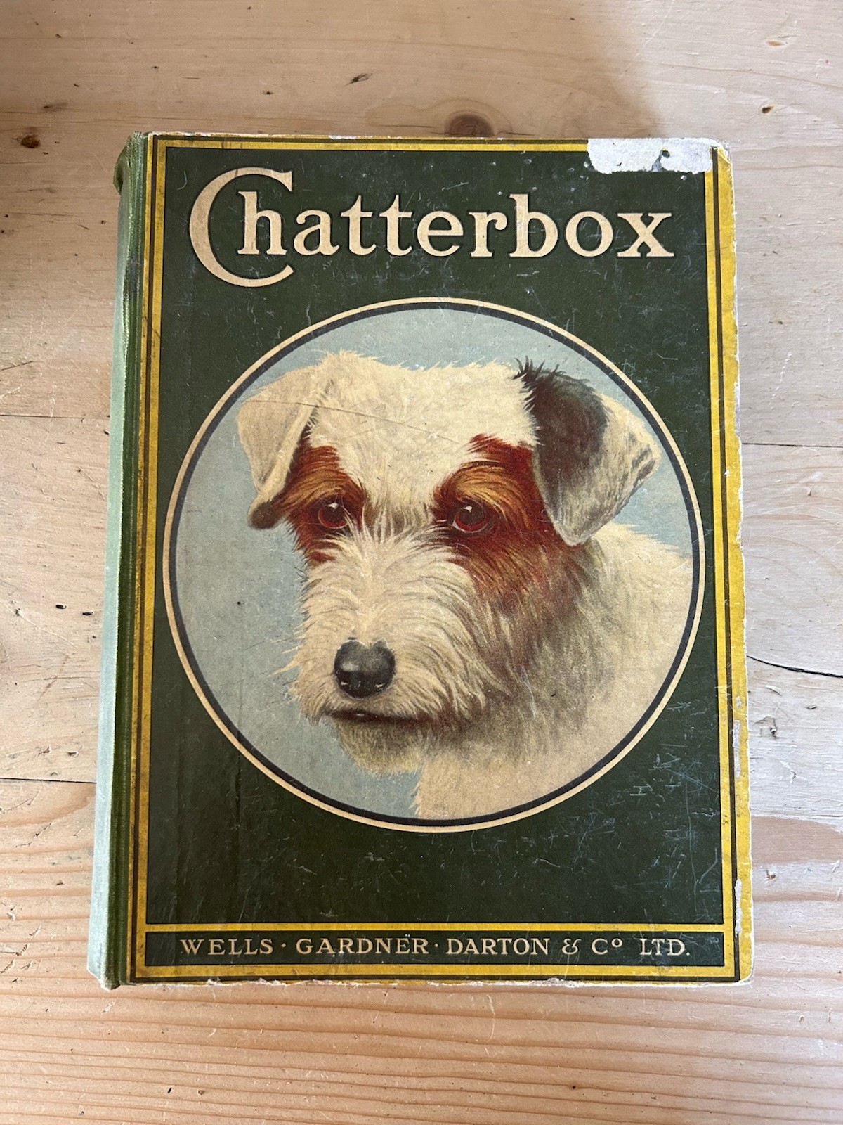 CHATTERBOX 1924  Jack Russell TERRIER cover  HC Children\'s stories Antique