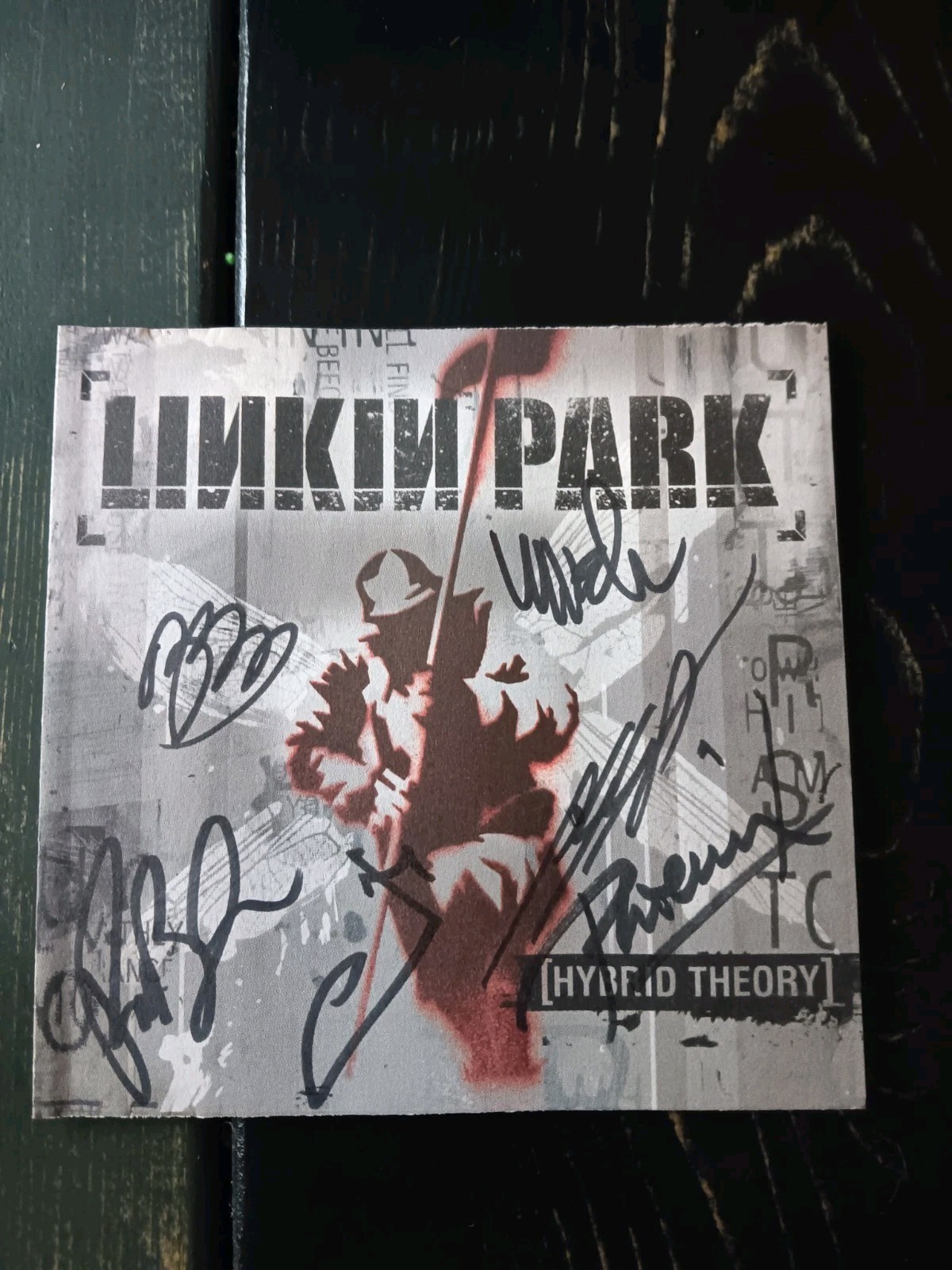 LINKIN PARK BAND SIGNED CHESTER BENNINGTON RARE HYBRID THEORY BOOKLET AN G2U