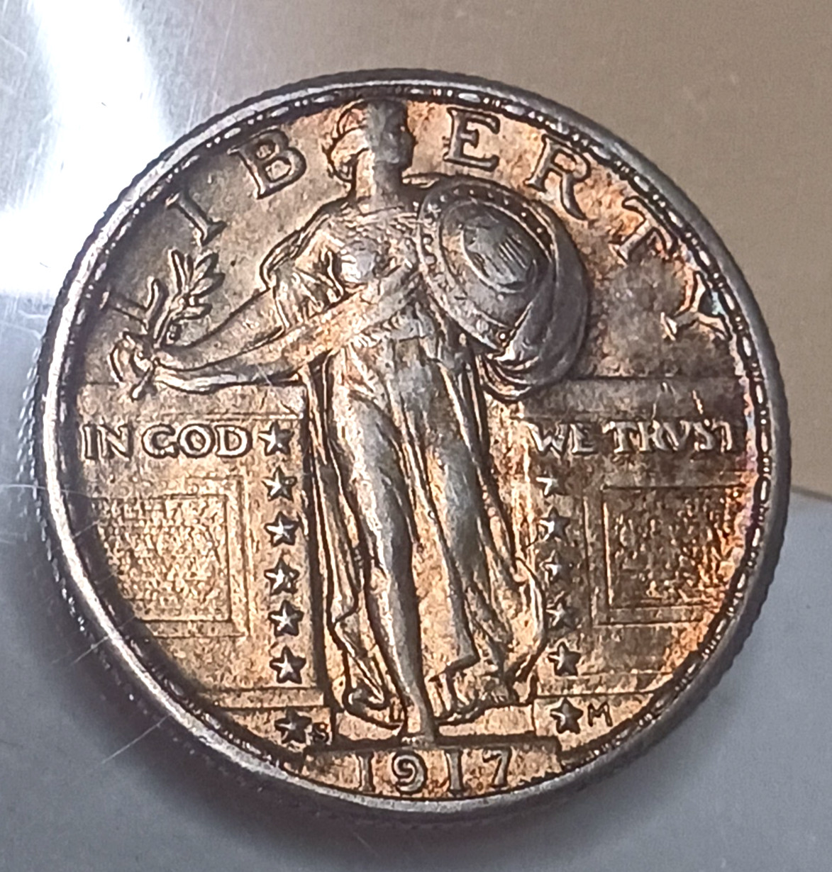 1917 S STANDING LIBERTY QUARTER VERY NICE