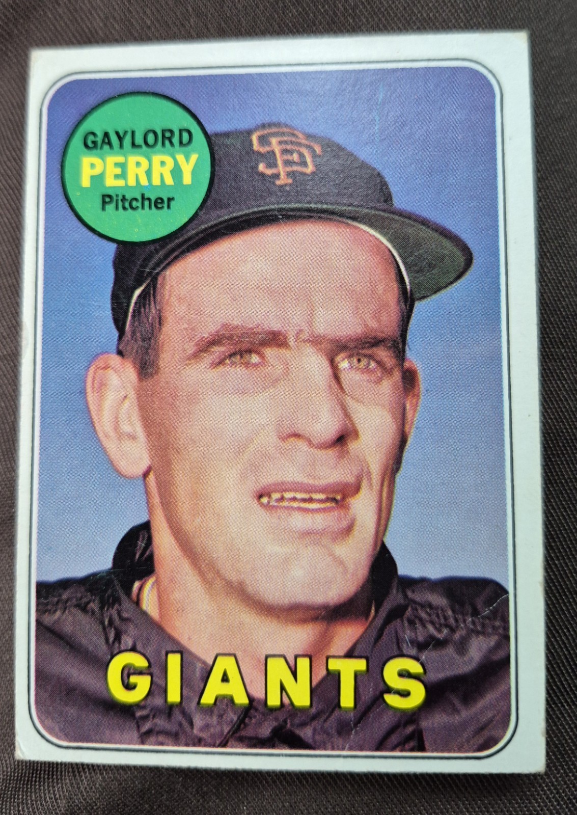 1969 Topps - Gaylord Perry #485 Last Name in Yellow