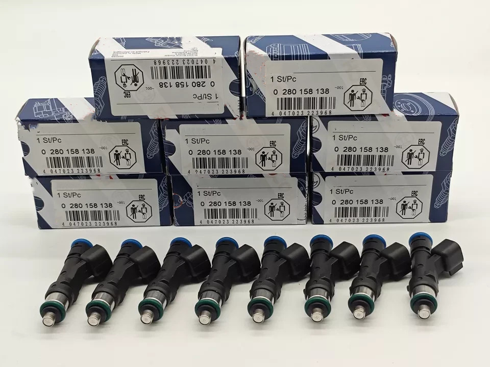 8PCS NEW Fuel Injectors 0280158138 for 2007-2009 Ford F-150 5.4L
