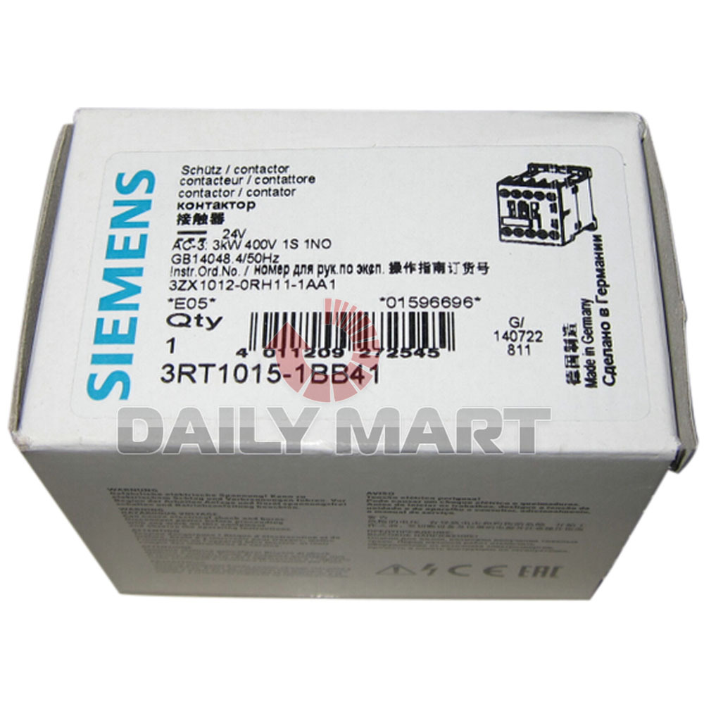 New in Box Siemens Contactor 3RT1015-1BB41 Programmable Motor Control New in Box Siemens Contactor 3RT1015-1BB41 Programmable Motor Control