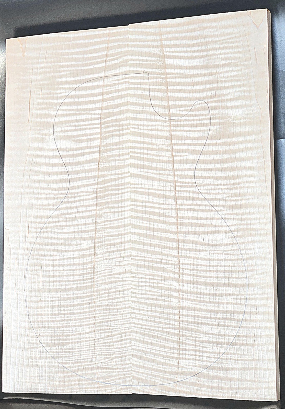 Carve Top 5A Curly Maple-Glued Up-Discounted-Flaw (21\ Carve Top 5A Curly Maple-Glued Up-Discounted-Flaw (21\