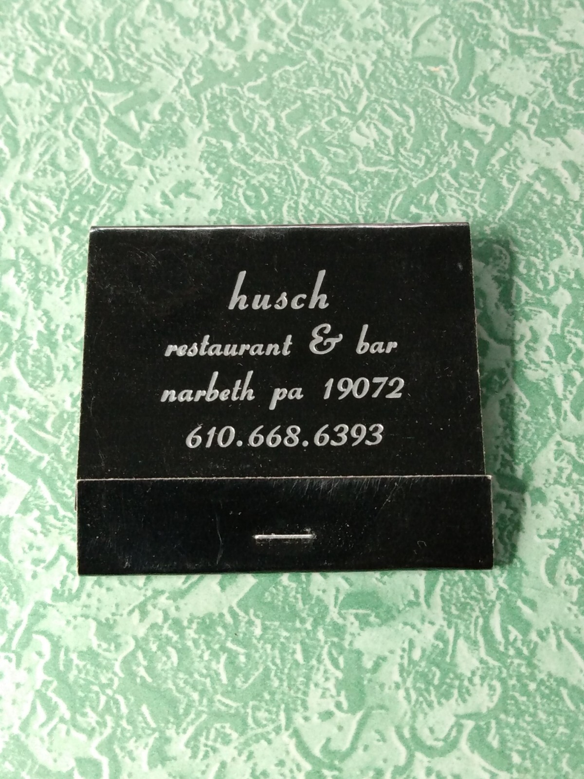 Vintage Matchbook Collectible Ephemera D33 narbeth Pennsylvania husch bar