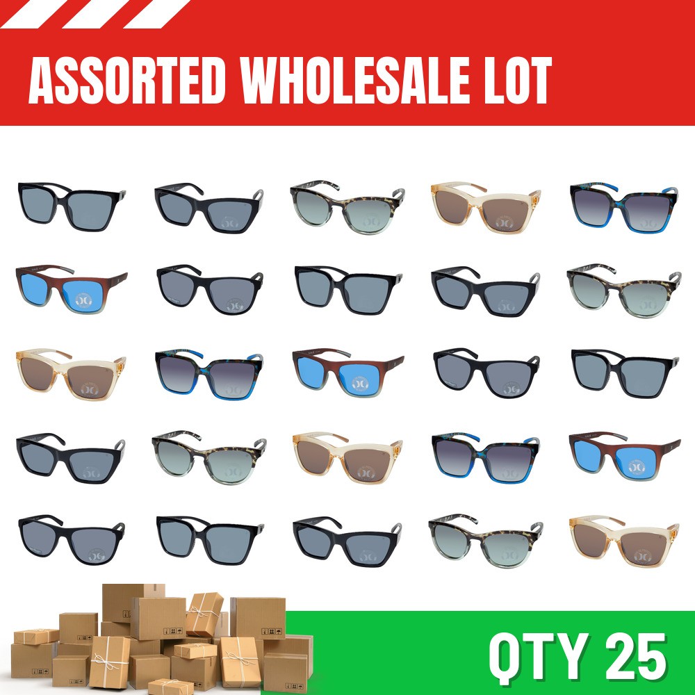 WHOLESALE ASSORTED LOT 25 HURLEY SUNGLASSES resell fashion low priced gafas sale