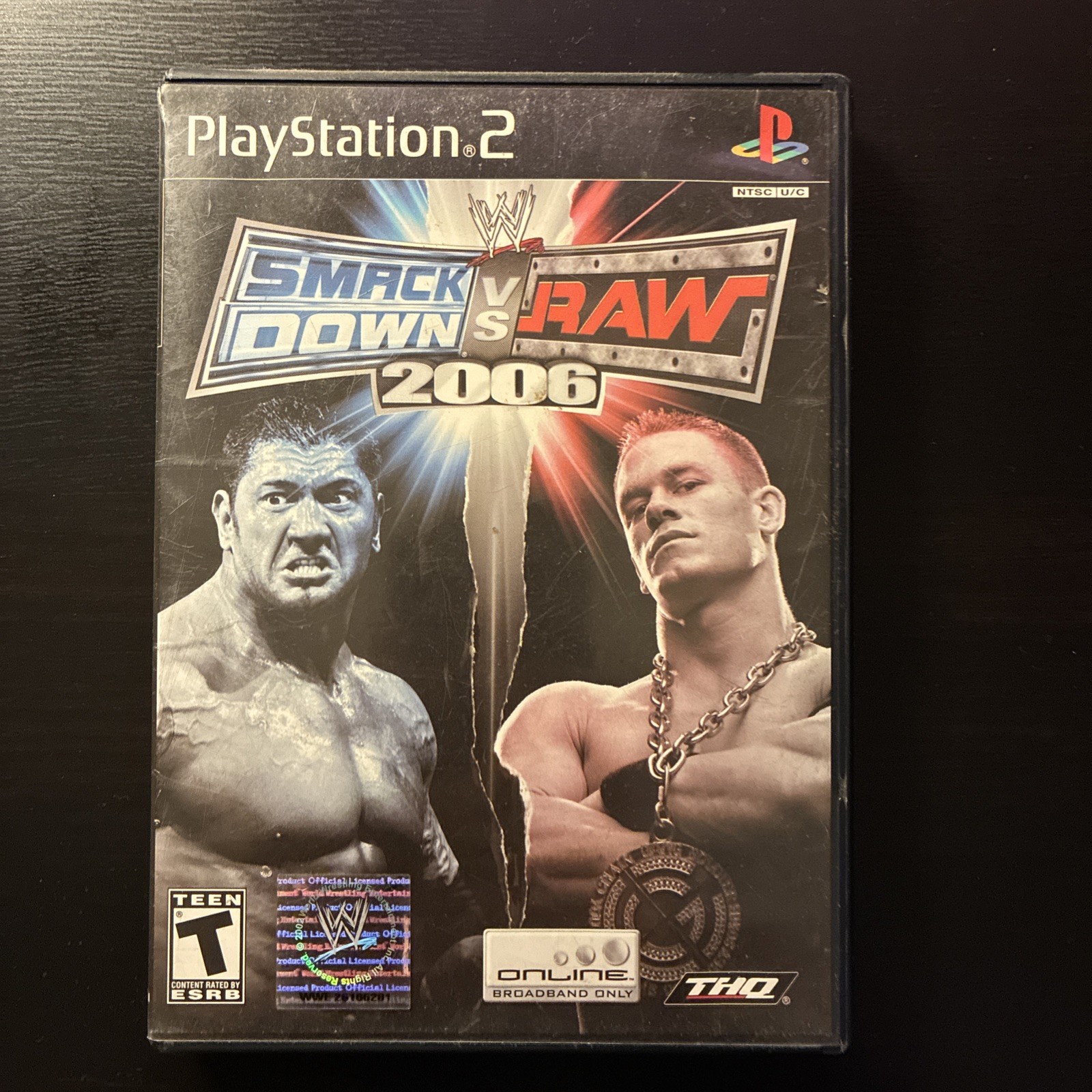 THQ Sony PlayStation 2 PS2 WWE SmackDown vs. Raw 2006 Complete