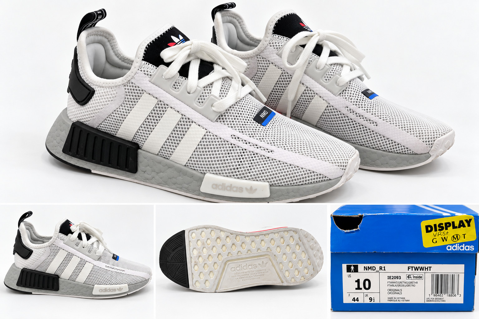 nmd brand new white adidas sneakers