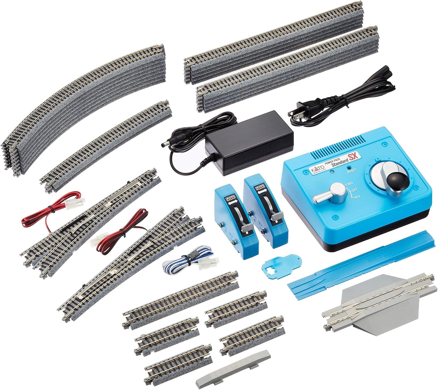 Kato 20-853 M2 Basic Oval Track Set with Kato Power Pack Standard SX N Scale