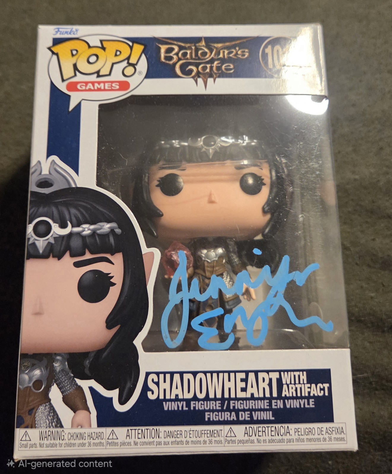 Funko Pop Shadowheart SIGNED Jennifer English w/ COA & Protector Baldurs Gate 3 Funko Pop Shadowheart SIGNED Jennifer English w/ COA & Protector Baldurs Gate 3