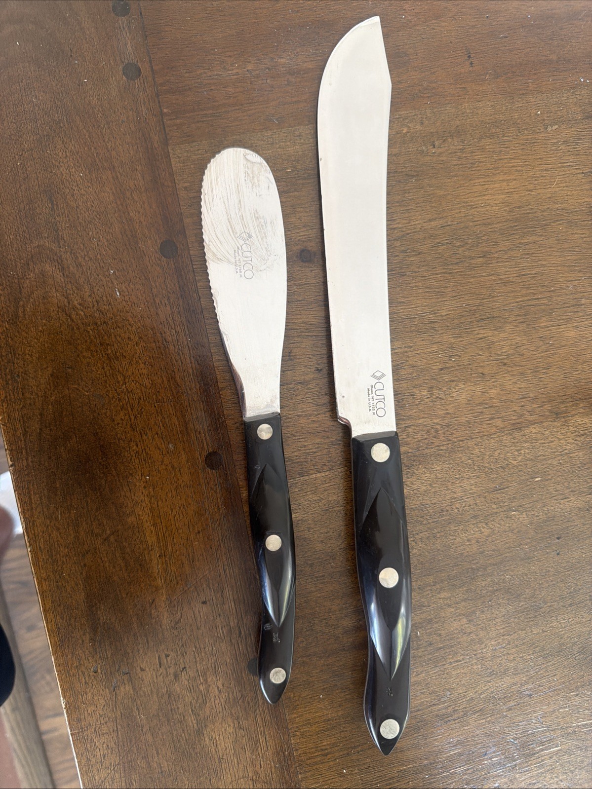 Cutco 1768 Spatula Spreader Sandwich Cheese Butter Knife And 1722 Lot Of 2 Cutco 1768 Spatula Spreader Sandwich Cheese Butter Knife And 1722 Lot Of 2