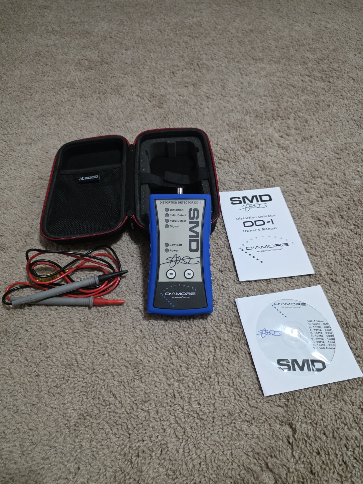 Signed by Steve Meade - SMD DD-1 Distortion Detector Car Audio Amp Signal Test Signed by Steve Meade - SMD DD-1 Distortion Detector Car Audio Amp Signal Test