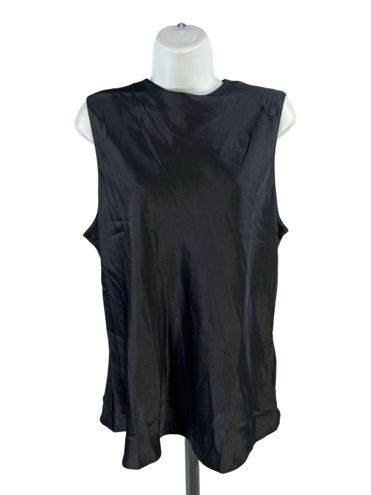 Banana Republic Women\'s Black 100% Silk Signature Sleeveless Tank Top - L
