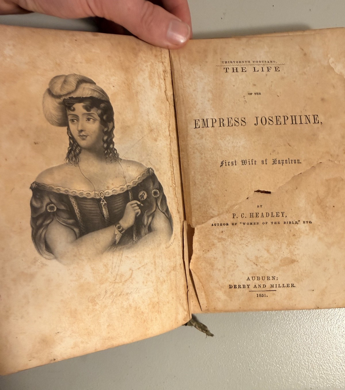 The life of empress Josephine Antique Book The life of empress Josephine Antique Book