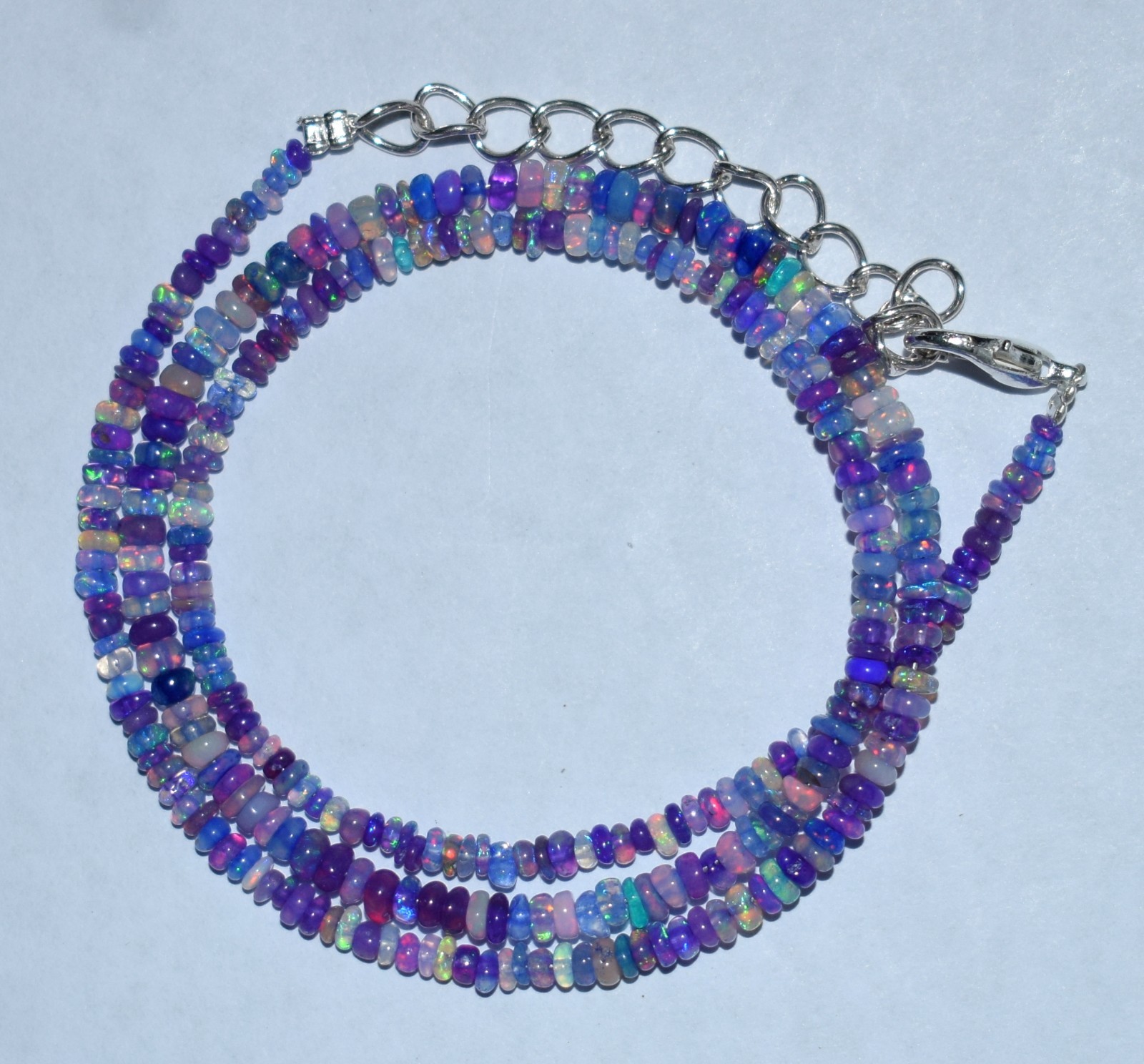 Natural Opal Beads Gemstone Necklace Handmade Beaded Jewelry New011