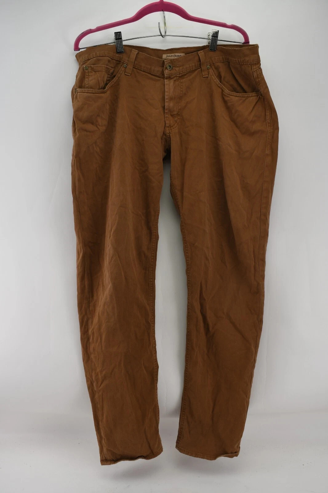 James Jeans Mens Brown Tom The Slim Dry Aged Denim Size 36