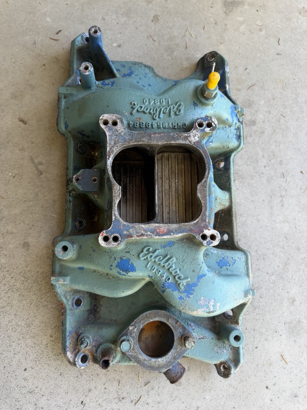 Edelbrock LD340 Aluminum Intake Manifold Direct Connection Mopar With Part Num. Edelbrock LD340 Aluminum Intake Manifold Direct Connection Mopar With Part Num.