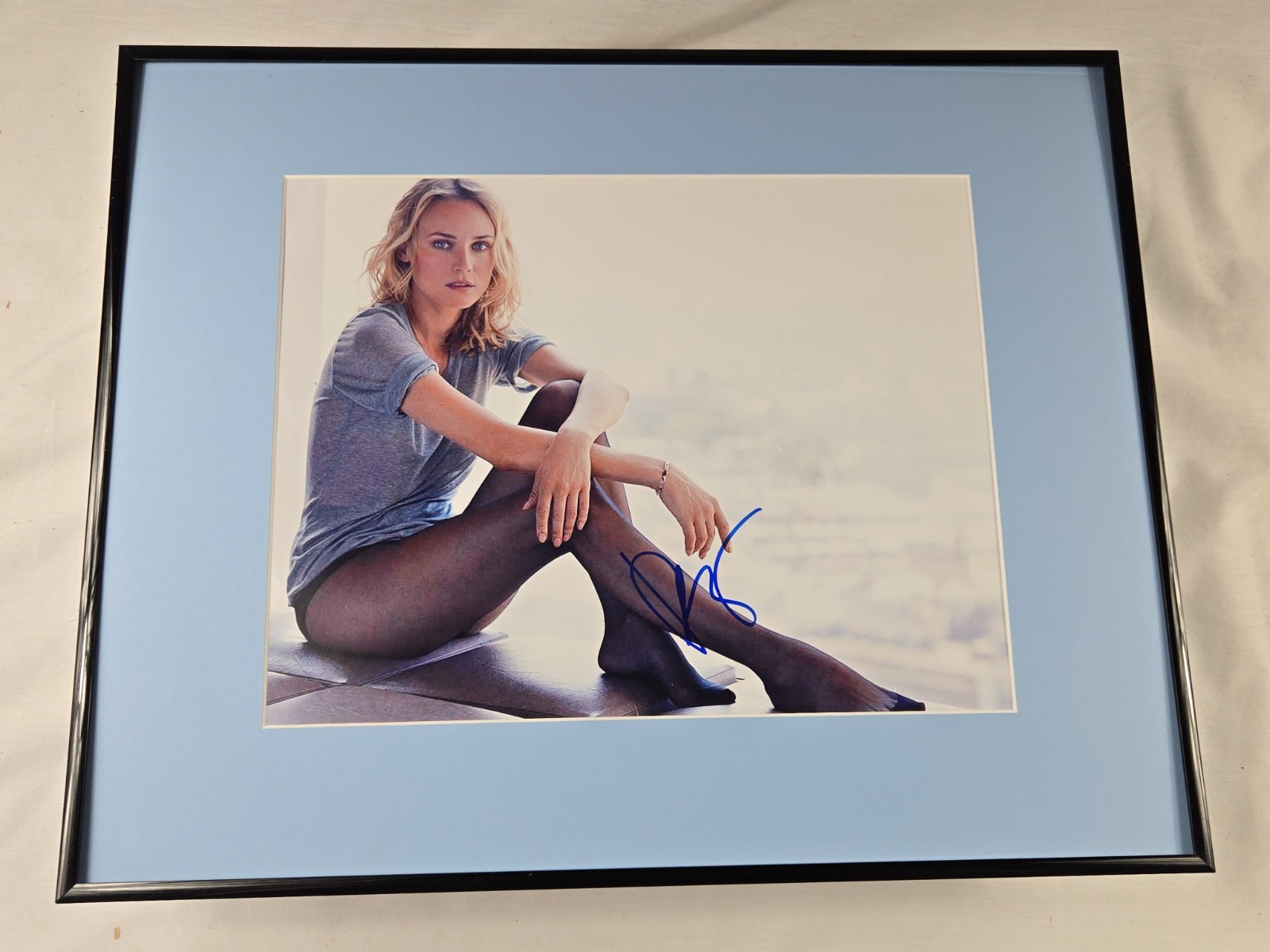 Diane Kruger Signed Photo Framed 16x20 Troy National Treausre