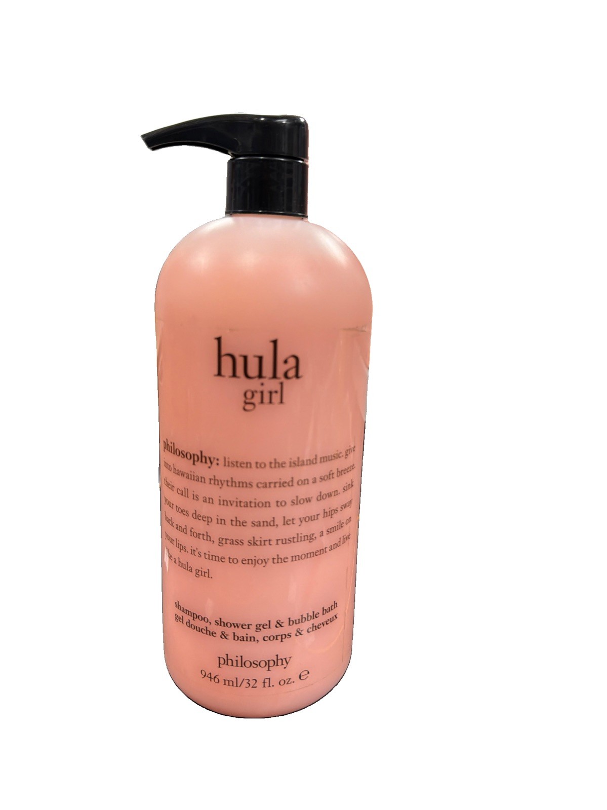 Philosophy Hula Girl Shampoo Shower Gel & Bubble Bath 32 oz with pump