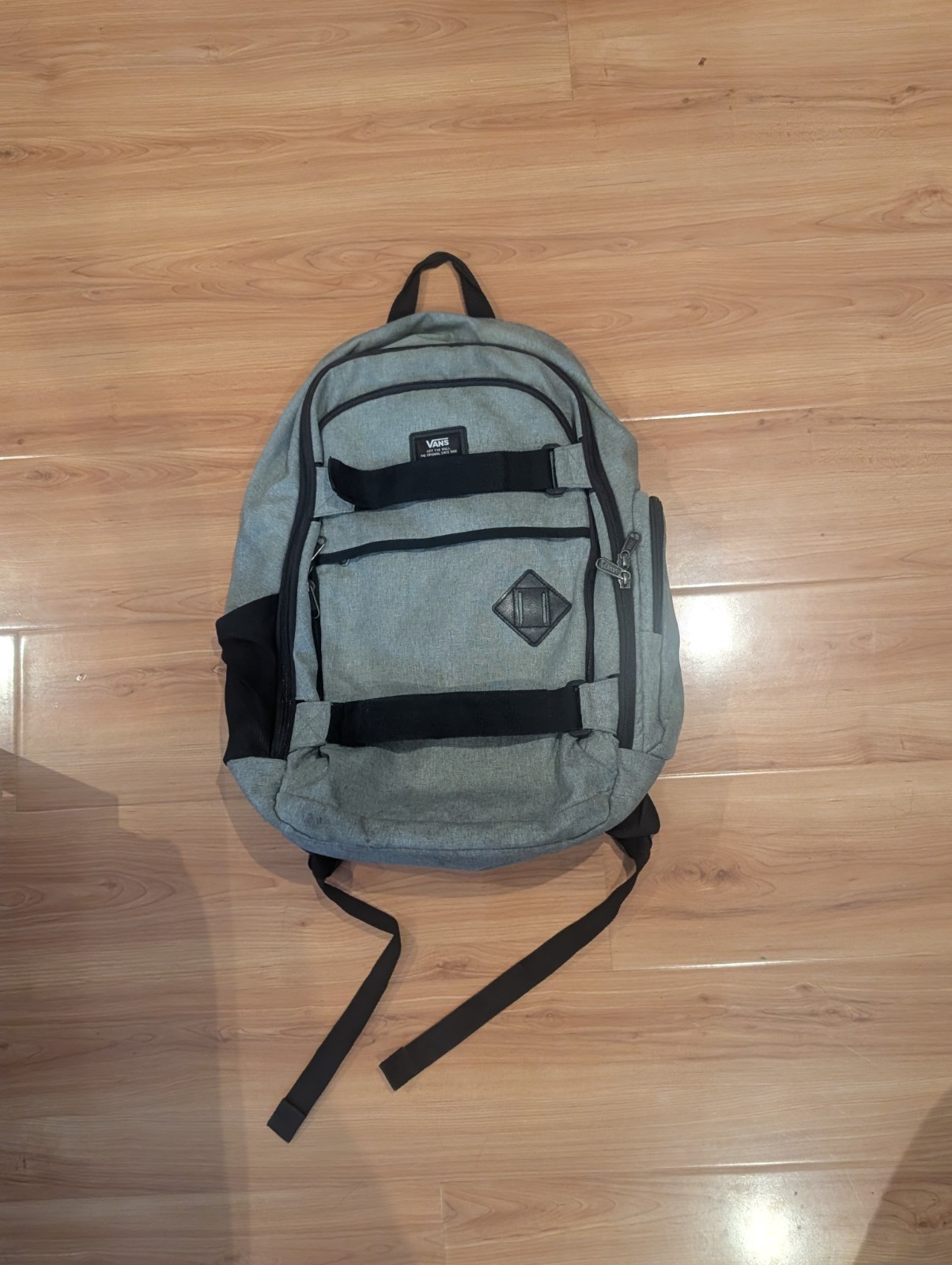 Vans Off The Wall Backpack School Bag Gray Bag Book Bag Large
