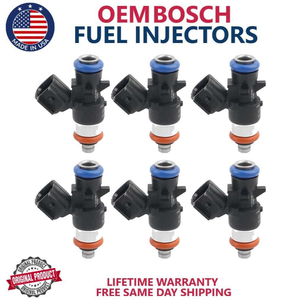 NEW Bosch 6X Fuel Injector Fit 2017-2021 Chrysler Jeep Dodge RAM 3.6L 0280158662