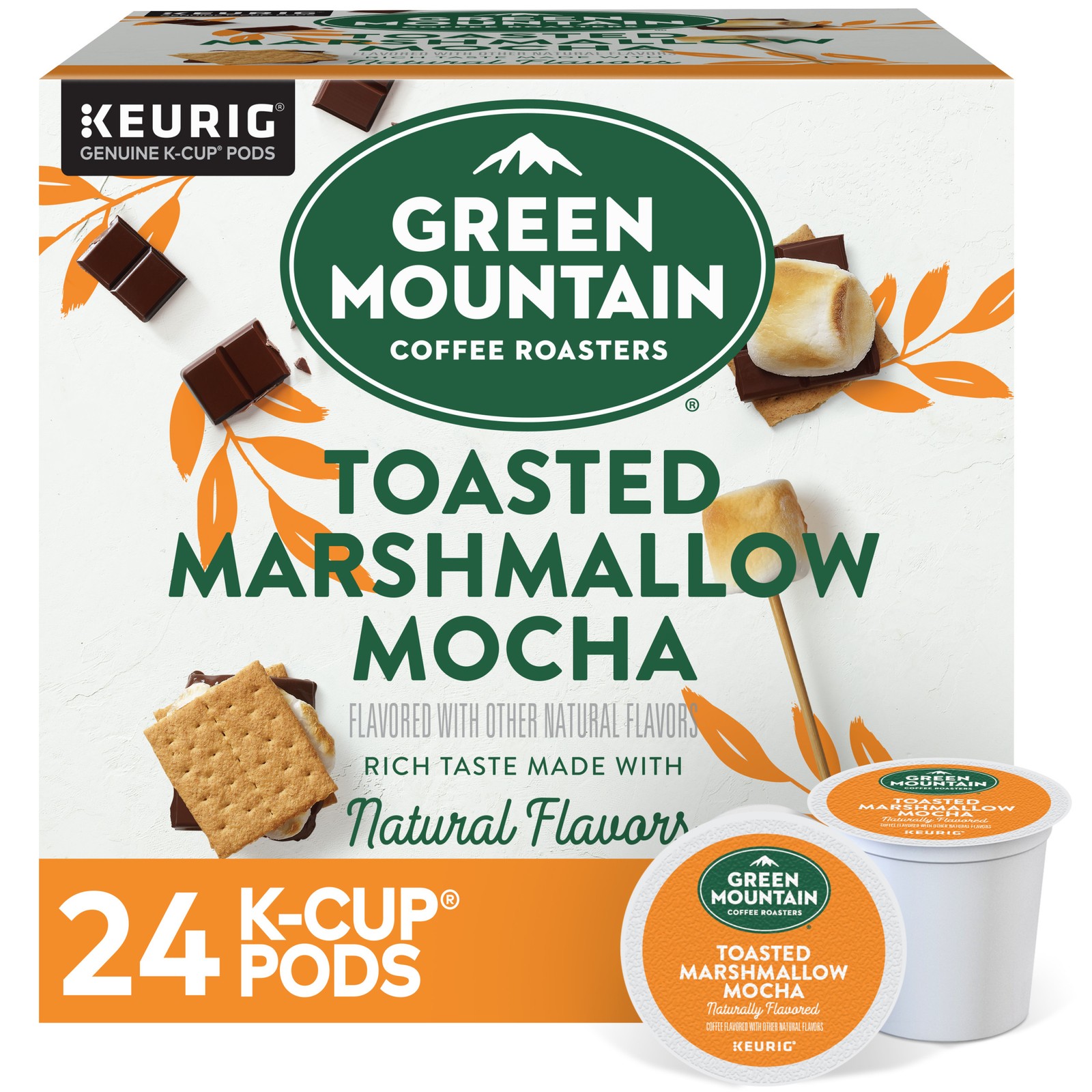 Green Mountain Coffee Roasters Toasted Marshmallow Mocha K-Cup Pods, 24 Count Green Mountain Coffee Roasters Toasted Marshmallow Mocha K-Cup Pods, 24 Count