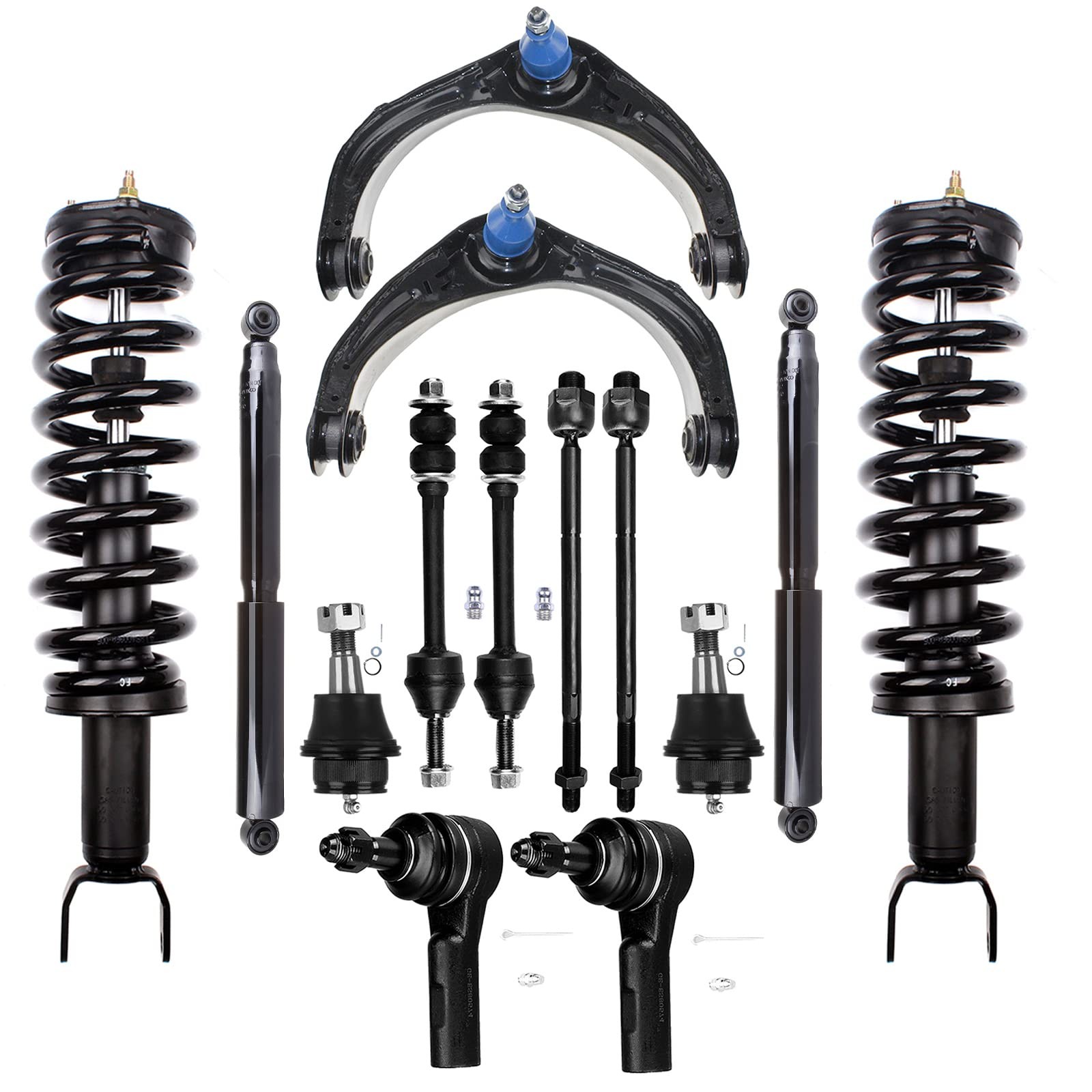 Front Control Arm Strut Kit 14pcs for Dodge Ram 1500 2006-2008