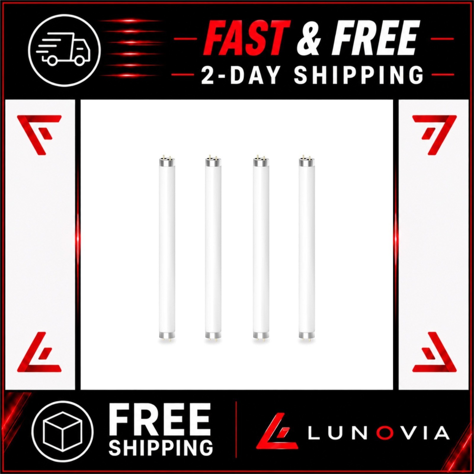 Dichroma 4 Pack 10W Bug Zapper Replacement Bulbs T8 for 20W Zappers