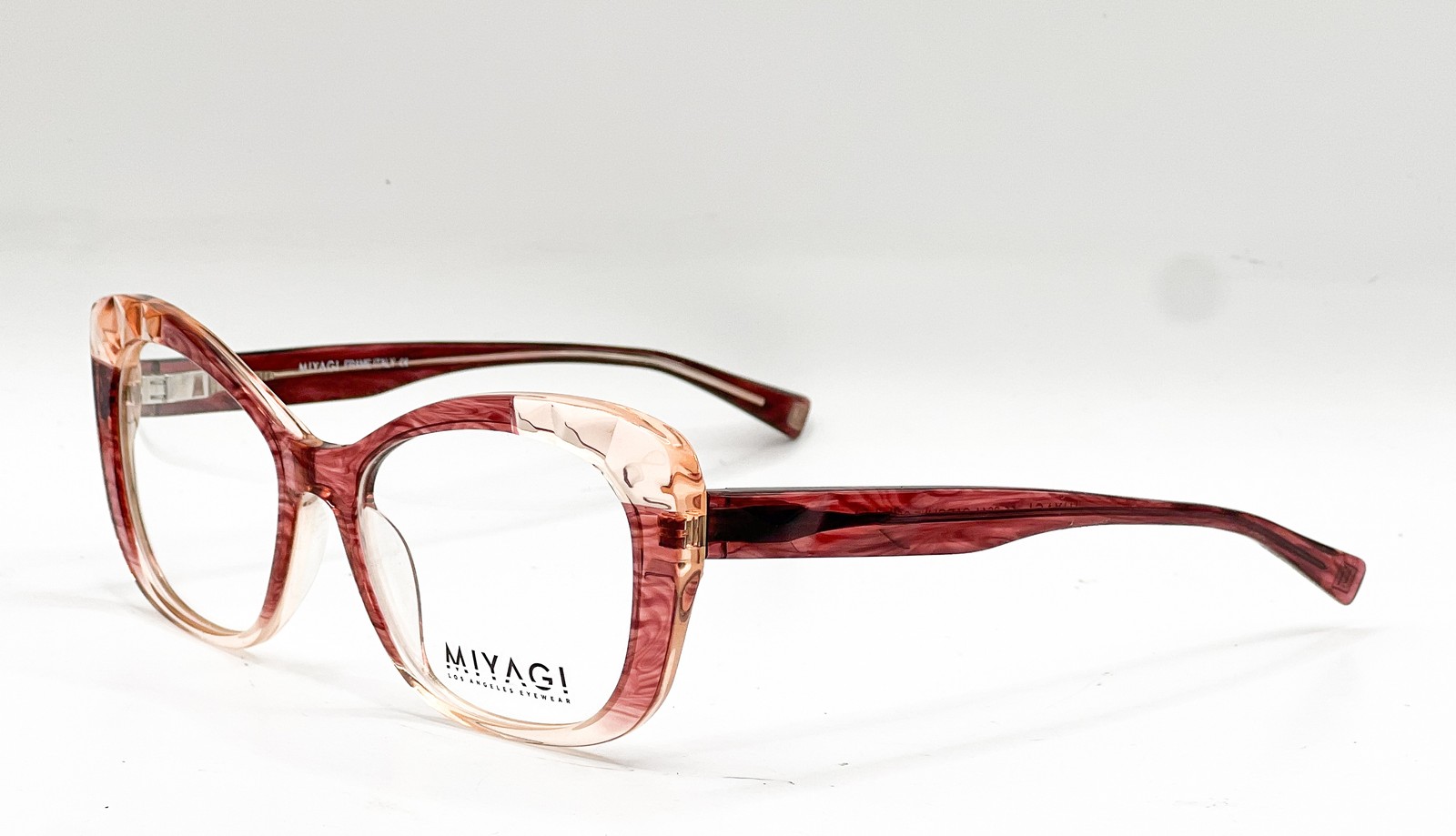 NEW MIYAGI CAROLINE COL.3 GREY/CLEAR AUTHENTIC EYEGLASSES 54-17