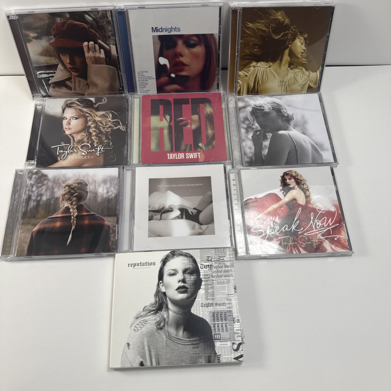 TAYLOR SWIFT Mixed Lot Of 10 MusicCDs Used Very Good Condition Reputation TAYLOR SWIFT Mixed Lot Of 10 MusicCDs Used Very Good Condition Reputation