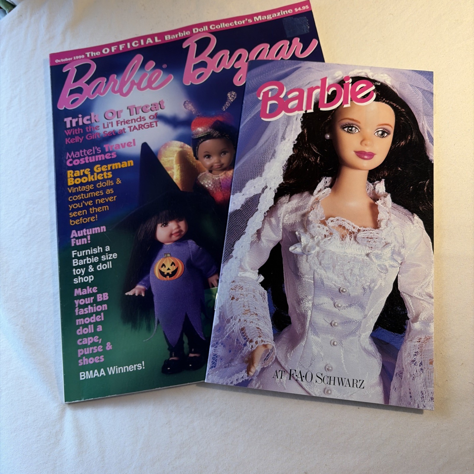 Vintage Barbie Bazaar Magazine Collection Lot Of 2 October 1999 Vintage Barbie Bazaar Magazine Collection Lot Of 2 October 1999