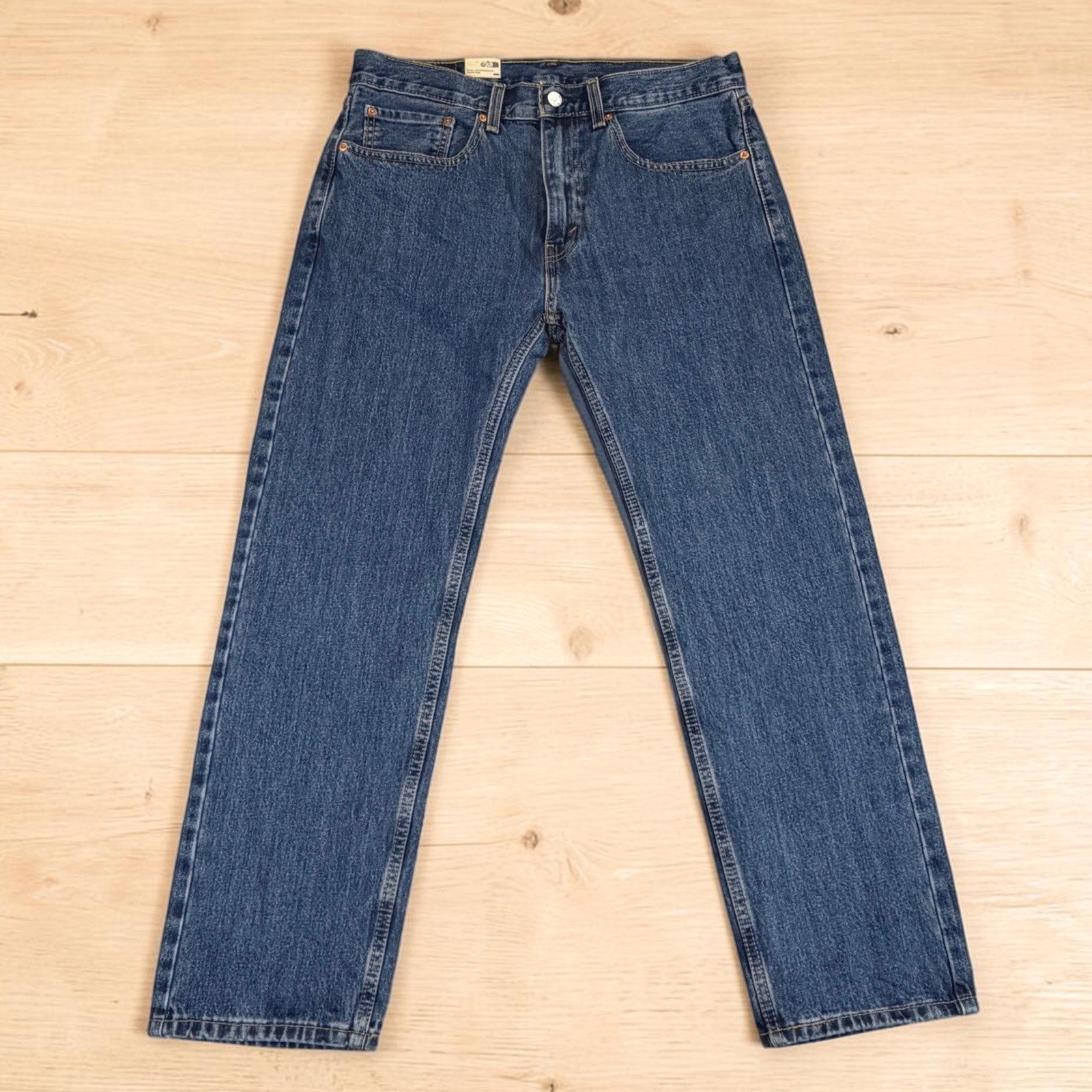 Levi\'s 505 Regular Fit Jeans Mens 34x30 Blue Denim Straight Leg 100% Cotton NWT