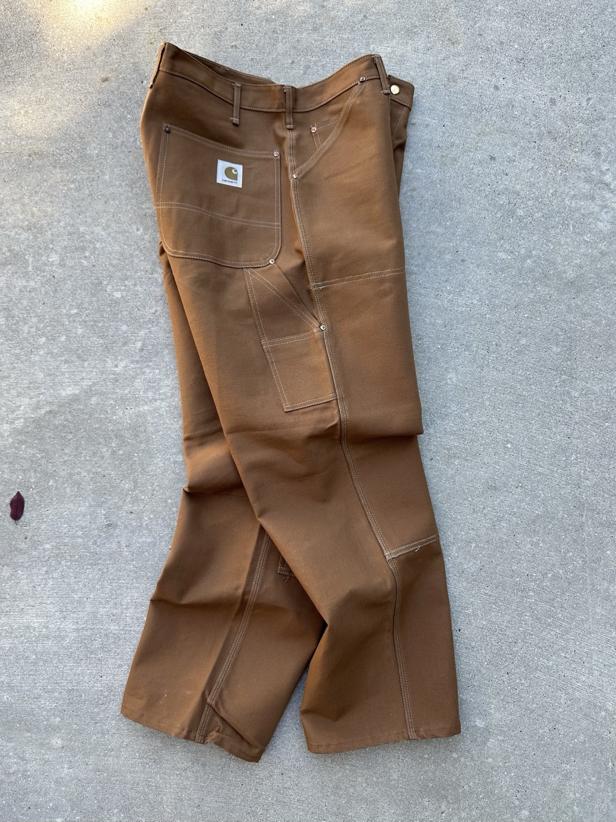 RARE MODEL Carhartt 60s/70s NOS 62W Duck Double Front Pants 36x31 USA Talon Zip