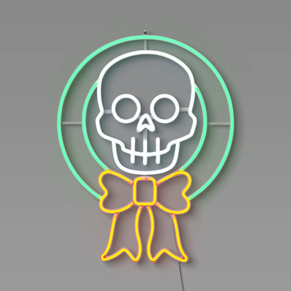 LED Neon Skeleton Sign Halloween Silhouette Light - Hyde and EEK Boutique