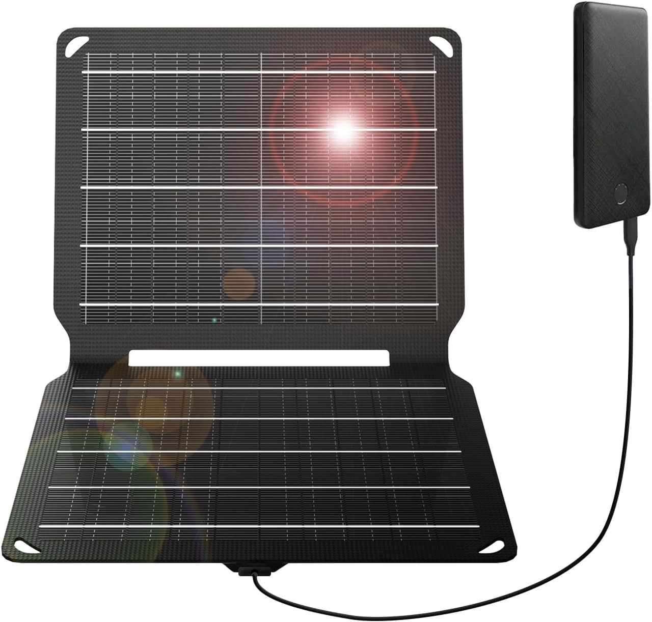 FlexSolar E10 10W Portable Solar Panel USB-A Charger for Hiking Camping Open Box FlexSolar E10 10W Portable Solar Panel USB-A Charger for Hiking Camping Open Box
