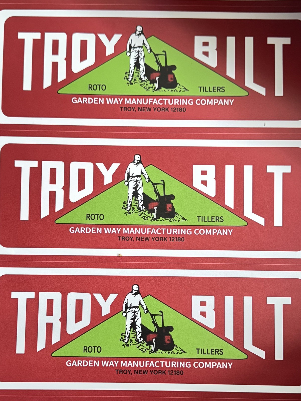 Vintage Troy Bilt Roto Tillers Decal,Bumper Sticker, 9”x 3 1/2” Vintage Troy Bilt Roto Tillers Decal,Bumper Sticker, 9”x 3 1/2”