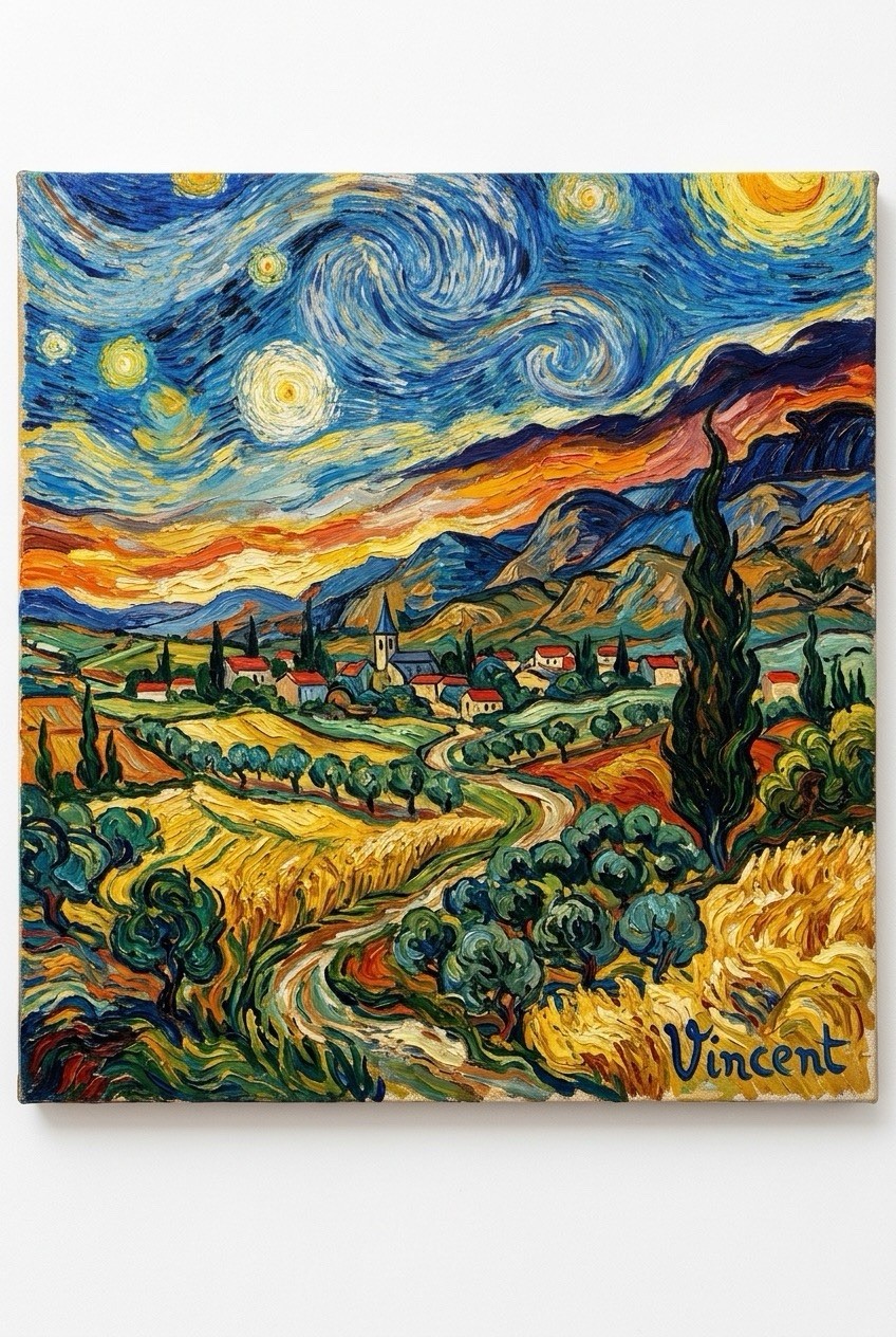Vincent van gogh  Signed Oil Painting on Canvas