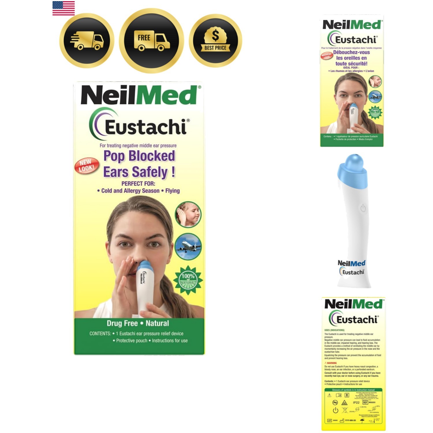 Eustachi-Eustachian Tube Exercise-Pop Blocked Ears Safely. Helps Relieve Ear ...
