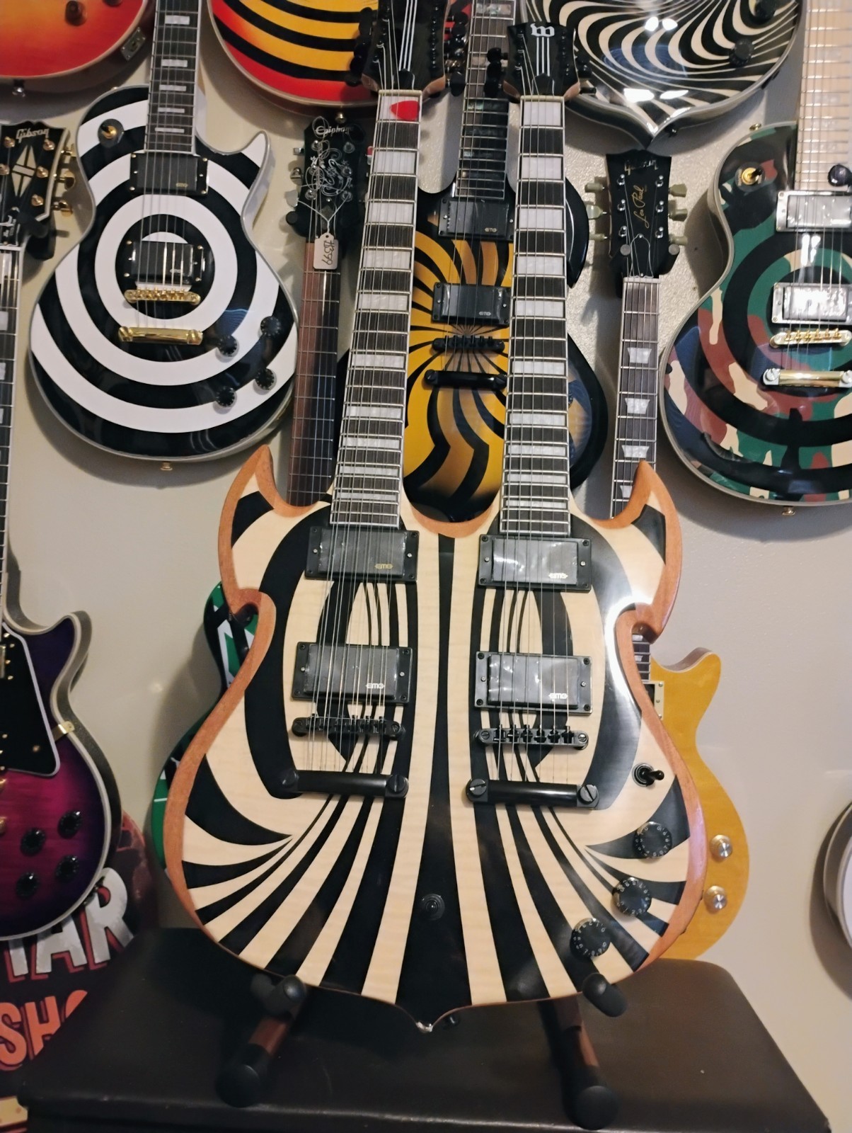 SADLY SELLING MY ZW INSPIRED CUSTOM BUILT DOUBLE NECK MONSTER I\'M DOWNSIZING SADLY SELLING MY ZW INSPIRED CUSTOM BUILT DOUBLE NECK MONSTER I\'M DOWNSIZING