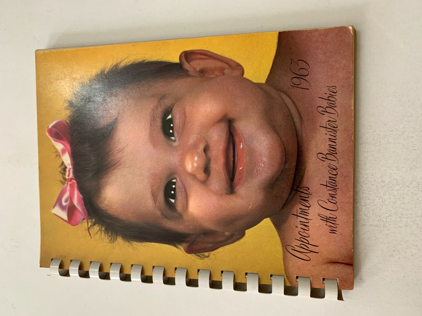 Vintage 1963 Constance Bannister\'s Baby Photo Appointment Calendar Book