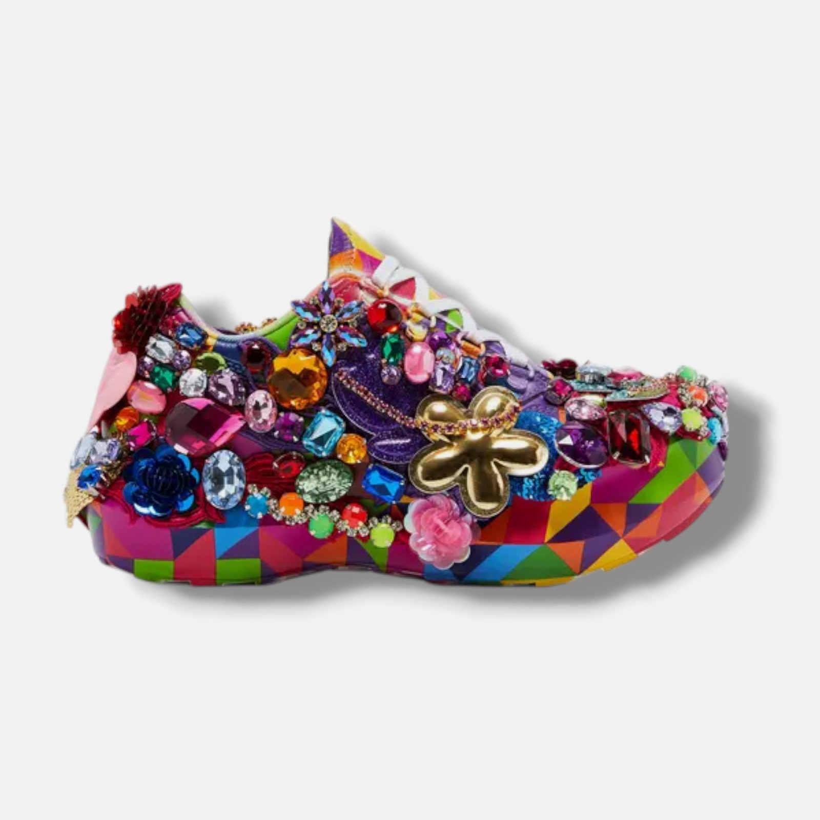 Comme Des Garçons x Salomon Unisex Pink Embellished Platform Shoes 8.5W/7.5M Comme Des Garçons x Salomon Unisex Pink Embellished Platform Shoes 8.5W/7.5M