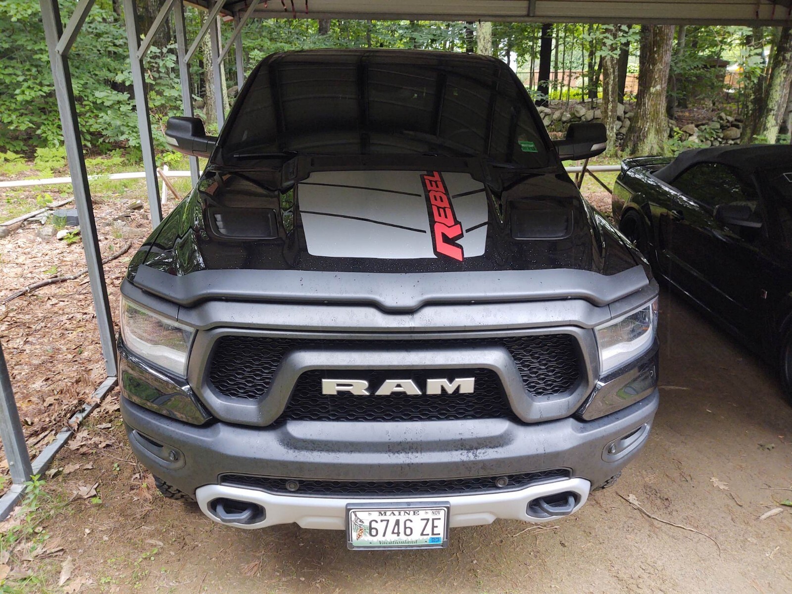 Hood New Graphic. Compatible with Ram Rebel Hood Truck Vinyl Decal Hood New Graphic. Compatible with Ram Rebel Hood Truck Vinyl Decal
